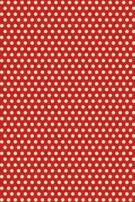 Sajou cotton fabric red polka dot motif in red Damas collection