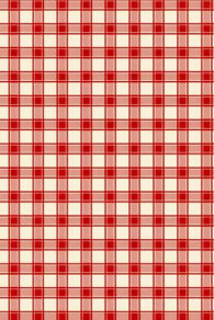 Sajou Karostoff in Rot und Ecru aus der Kollektion Damas 100 % Baumwolle