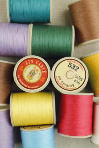 Fil Au Chinois waxed cable linen thread for leatherwork and leather goods, size 532, 50-gram spool