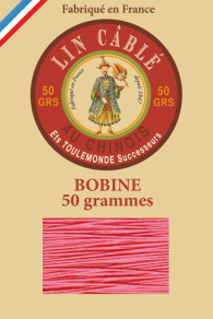 Gewachstes Lin câblé von Fil Au Chinois Stärke 332 Spule 133m - Farbe 997 - Blush
