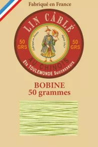 Fil de lin câblé glacé Fil Au Chinois n°532 Bobine 250 m - coloris 533 - Pistache
