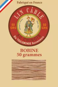 Fil Au Chinois waxed cable linen thread size 832 375m spool - Colour 108 - Camel