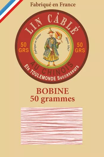 Fil de lin câblé glacé Fil Au Chinois n°832 Bobine 375 m - coloris 753 - Layette Fil de lin câblé glacé Fil Au Chinois n°832 Bobine 375 m - coloris 753 - Layette