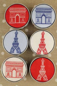 Weitere Modelle von bestickten Sajou Boxen zum Thema Paris