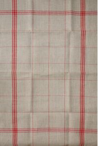 Example of grid layout on Sajou natural and ecru linen tea towels to embroider
