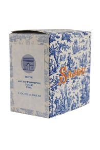 Fertig gestickte Sajou Box Triumphbogen Blau in der Präsentationsbox 