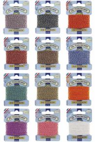 Two-tones shades assortment of glossy Tonkin embroidery threads including Two-tones orange 1072