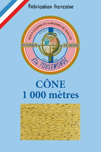 Sajou Tonkin glänzendes Stickgarn Farbe Stroh auf Kone mit 1000 m Lauflänge Sajou Tonkin glänzendes Stickgarn Farbe Stroh auf Kone mit 1000 m Lauflänge