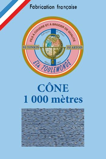 Sajou Tonkin glänzendes Stickgarn Farbe Perle auf Kone mit 1000 m Lauflänge Sajou Tonkin glänzendes Stickgarn Farbe Perle auf Kone mit 1000 m Lauflänge