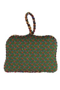 Back of the Sajou needlepoint motif Cat and Dog winding wool – Stuffed petit point ornament kits