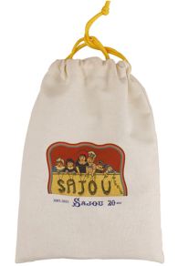 Presentation of the Sajou Children's Theatre puffies needlepoint kit. Limited edition.