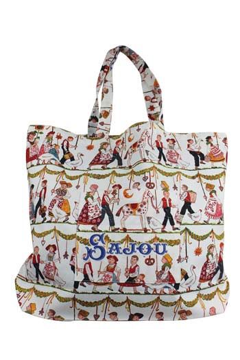 Sajou Nähset große Einkaufs- oder Strandtasche Farandole Alsacienne Sajou Nähset große Einkaufs- oder Strandtasche Farandole Alsacienne