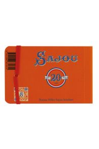 Dos du carnet Sajou miniature fermeture à élastique Petites filles brodant