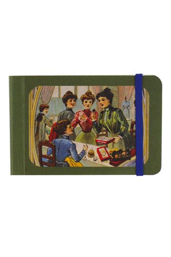 Devant du carnet Sajou miniature fermeture à élastique Club de couture