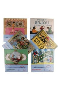 Collection des six essuie-lunettes dans les motifs fétiches et historiques de la maison Sajou