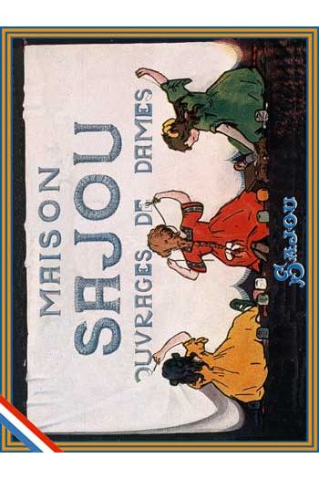 Carte postale thème mercerie Petites Brodeuses Sajou Carte postale thème mercerie Petites Brodeuses Sajou