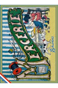 Collector postcard – Sajou haberdashery theme – Little Girl repairing her Doll