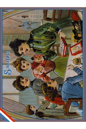 Collector postcard – Sajou haberdashery theme – Sewing Club Collector postcard – Sajou haberdashery theme – Sewing Club