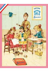 Collector postcard – Sajou haberdashery theme – Embroidery Cotton