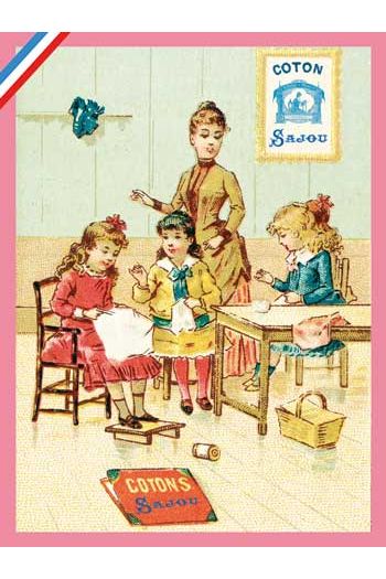 Collector postcard – Sajou haberdashery theme – Embroidery Cotton Collector postcard – Sajou haberdashery theme – Embroidery Cotton