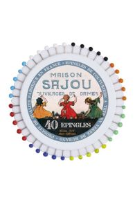 Autre produit sur ce thème des Petites Brodeuses Sajou : épingles de couture tête de verre