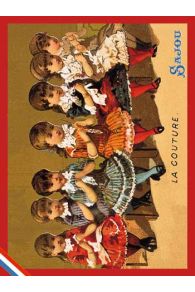 Collector postcard – Sajou haberdashery theme – Sewing lesson