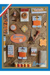 Sammelpostkarte Kurzwaren Motive - Sajou Welt in Orange