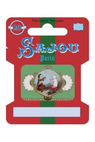 Sajou ribbon and thread card - Cat and Dog winding wool