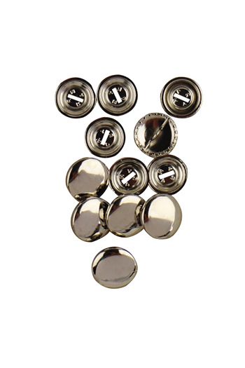 Sajou Knöpfe zum Beziehen aus Metall silberfarben - Ø 15 mm Sajou Knöpfe zum Beziehen aus Metall silberfarben - Ø 15 mm