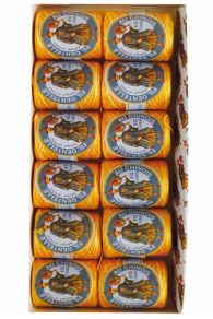 Verlaufsgarn für Spitze Calais in Kokonform Calais Fil Au Chinois in 12er Box Farbe Sonnenblume im Sajou Onlineshop