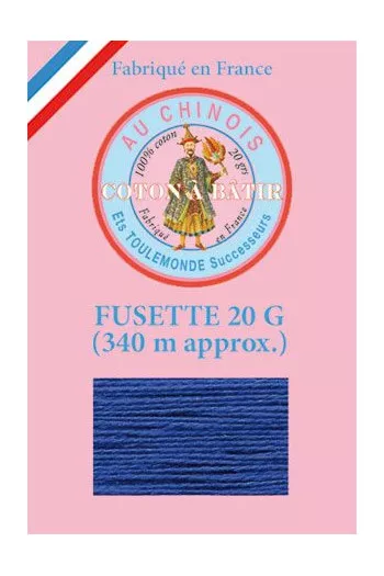 Fil à bâtir Fil Au Chinois en coton fusette 340 mètres coloris 367 - marine Fil à bâtir Fil Au Chinois en coton fusette 340 mètres coloris 367 - marine