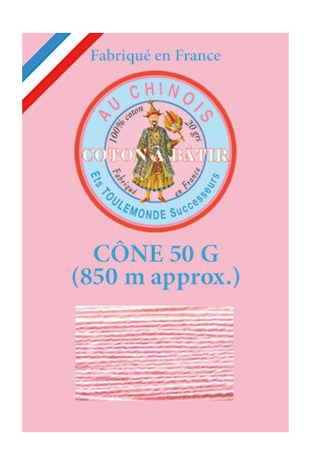 Cône 850 m fil à bâtir coloris Rose Cône 850 m fil à bâtir coloris Rose