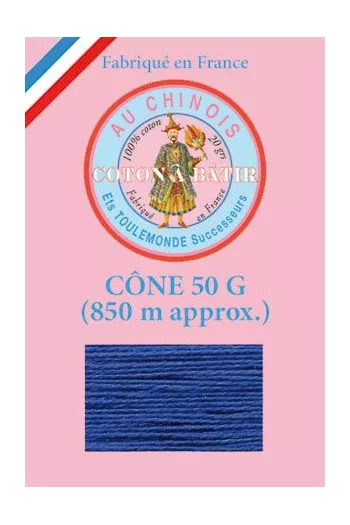 Cône 850 m fil à bâtir coloris Marine Cône 850 m fil à bâtir coloris Marine