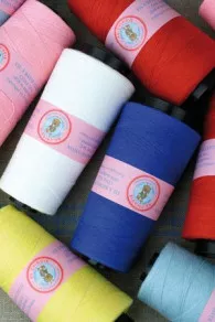 Fil Au Chinois cotton tacking threads in 850m cones - available in six colours