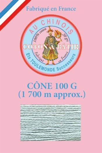 Fil Au Chinois Heftfaden auf Kone Lauflänge 1 700 Meter Farbe n° 742 - Hellblau Fil Au Chinois Heftfaden auf Kone Lauflänge 1 700 Meter Farbe n° 742 - Hellblau