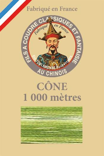 Cône 1 000 m Fil Multicolore n° 140 - Vert Cône 1 000 m Fil Multicolore n° 140 - Vert