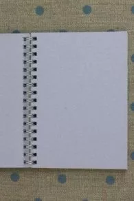 Mauve inner pages of the Fil Au Chinois spiral notebook – 1914 calendar