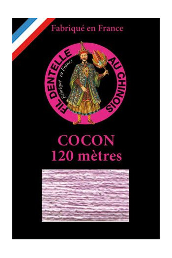 Coloured bobbin lace thread Fil Au Chinois Cocon Caudry in glossy lilac on the Sajou website Coloured bobbin lace thread Fil Au Chinois Cocon Caudry in glossy lilac on the Sajou website