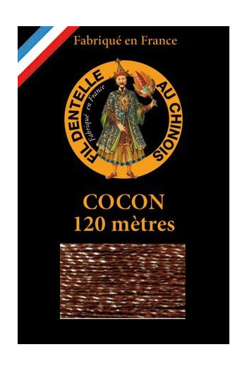 Coloured lace thread 120 m Caudry Cocoon 3058 - Brown Coloured lace thread 120 m Caudry Cocoon 3058 - Brown