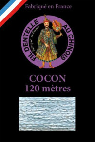 Klöppelgarn mit Lurex Cocon Caudry Fil Au Chinois Farbe Lichtblau im Sajou Onlineshop