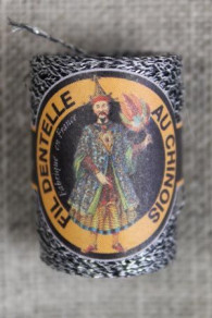 Cocon Caudry Farbe Schwarz Klöppelgarn mit Lurex von Fil Au Chinois im Sajou Onlineshop