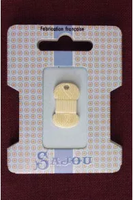 Breloque bijou pelote façon ivoire