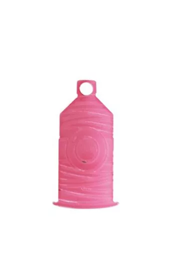 Breloque bijou cône façon opaline rose Breloque bijou cône façon opaline rose