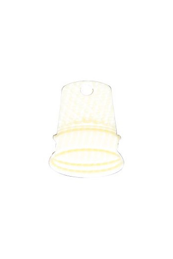 Dressmaker thimble charm imitation veined ivory - 2cm - Dressmaker thimble charm imitation veined ivory - 2cm -