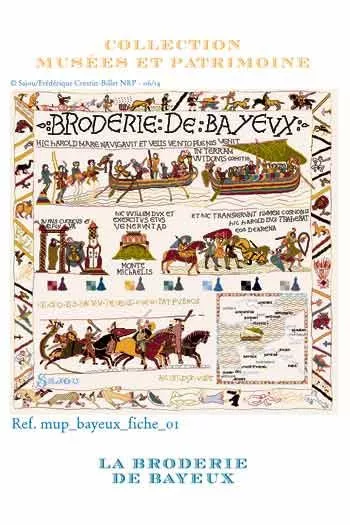 Cross stitch kit to embroider Bayeux Tapestry Maison Sajou