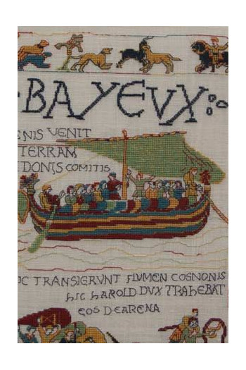 Cross stitch kit to embroider Bayeux Tapestry Maison Sajou