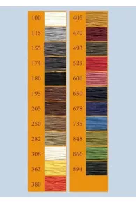  carte de coloris fil de lin n°24 Fil Au Chinois
