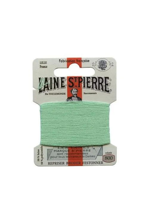 Laine Saint-Pierre zum Sticken/Stopfen - Nr. 800 Smaragd Laine Saint-Pierre zum Sticken/Stopfen - Nr. 800 Smaragd