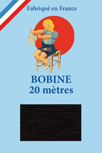 Lebaufil elastic shirring thread for dressmaking colour black Lebaufil elastic shirring thread for dressmaking colour black