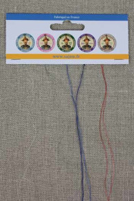 Fil Au Chinois sewing threads thickness sample card
